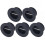 5pcs Surf Leash Plug Replacement Round Board Cup Plug for Surfboard Longboard Black 1