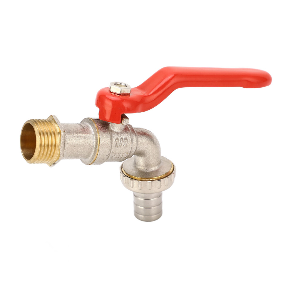 Male Threaded Hose Bibb G1/2In Inlet G3/4In Outlet Brass Anti Corrosion Good Sealing Water Valve For Washing Machine 9391319050598