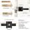 Internal Door Handle Entry Privacy  Bedroom Door Lever Lock Set 9