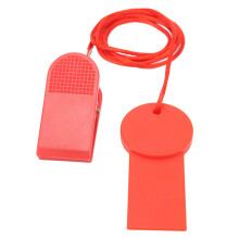 Laufband-Not-Aus-Schlüssel - 2er-Pack Verriegelungsclips Rot 28x43mm rechteckiger Schalter