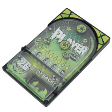 dunkelgrünes Kinder-Pinball mit Kunststoff-Halterung