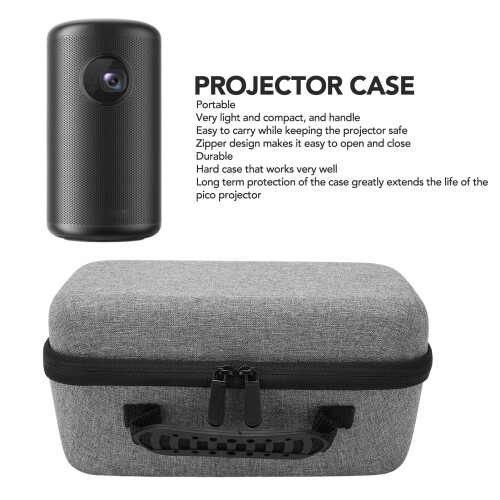 Projector Bag EVA Water Proof Shakeproof Portable Projector Carrying Grey 2