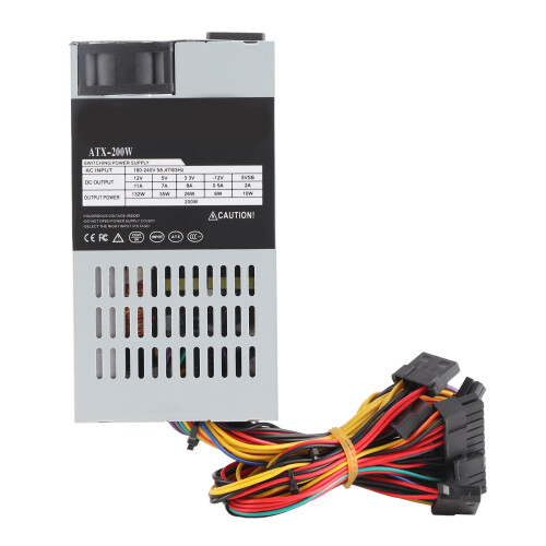200W Aluminium-Silber Desktop-Netzteil 180-264V SATA x2 1