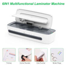 Desktop Laminator Machine Set A3 Size Multifunctional Hot and Cold Lamination 2 Roller System 12.5 inches Max Width with Paper Cutter Trimm