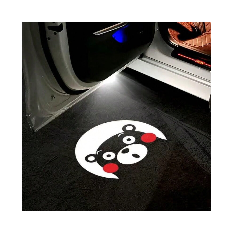 (Dedicated for Audi Q5L (regardless of year) one, Kumamon emblem) Applicable Audi Welcome Light A6L A4L Q5 Q7 Q3 A3 A5 A7 Q5L Modified Laser Projectio-image-OPC-PHTFDG2-NEW