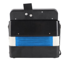 Accordion Toy Children Accordion Musical Instrument 2 Bass 7 Keys for Kids Infant Black