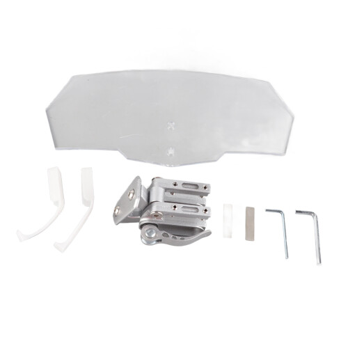 Motorrad-Windschutzscheibenhalter Transparent Silber 1