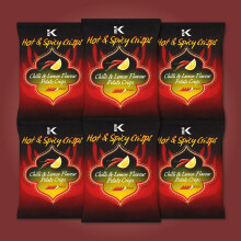 Kolak Chilli Lemon Potato Crisps – 100g (Pack of 6)