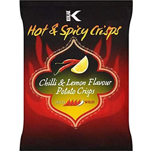 Kolak Chilli Lemon Potato Crisps – 100g (Pack of 6) 1