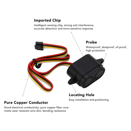 Ultraschallsensor IP67 3.3-12V ABS 2-300cm 2