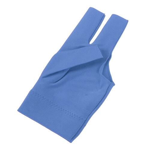 3-Finger Billard-Queue-Handschuhe Blau, 14 g, Durchschnittlich