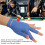 3-Finger Billard-Queue-Handschuhe Blau, 14 g, Durchschnittlich 3