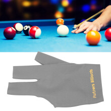 Pool-Handschuhe 3-Finger Snooker Cue-Sport-Handschuh für linke oder rechte Hand dunkelgrau