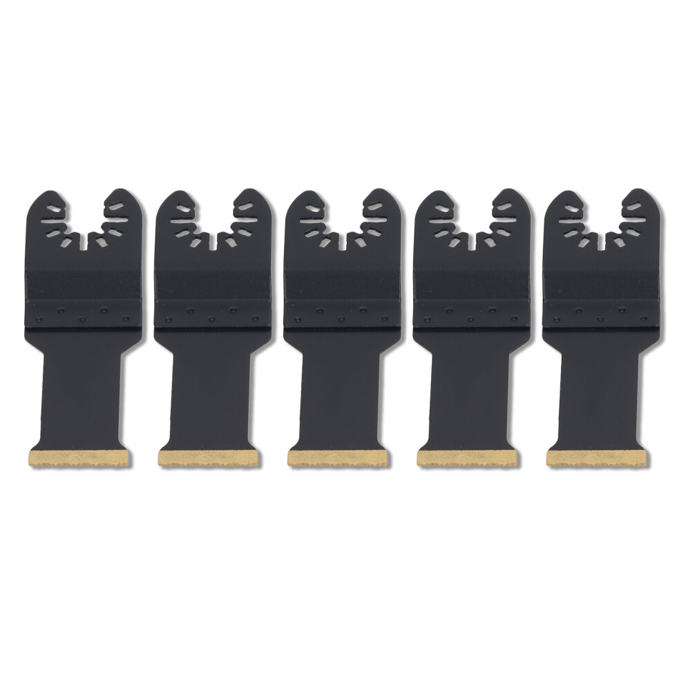 5Pcs Oscillating Tool Saw Blade Multifunctional Professional Titanium Plated Multitool Blades Kit 28Mm 8071319148761
