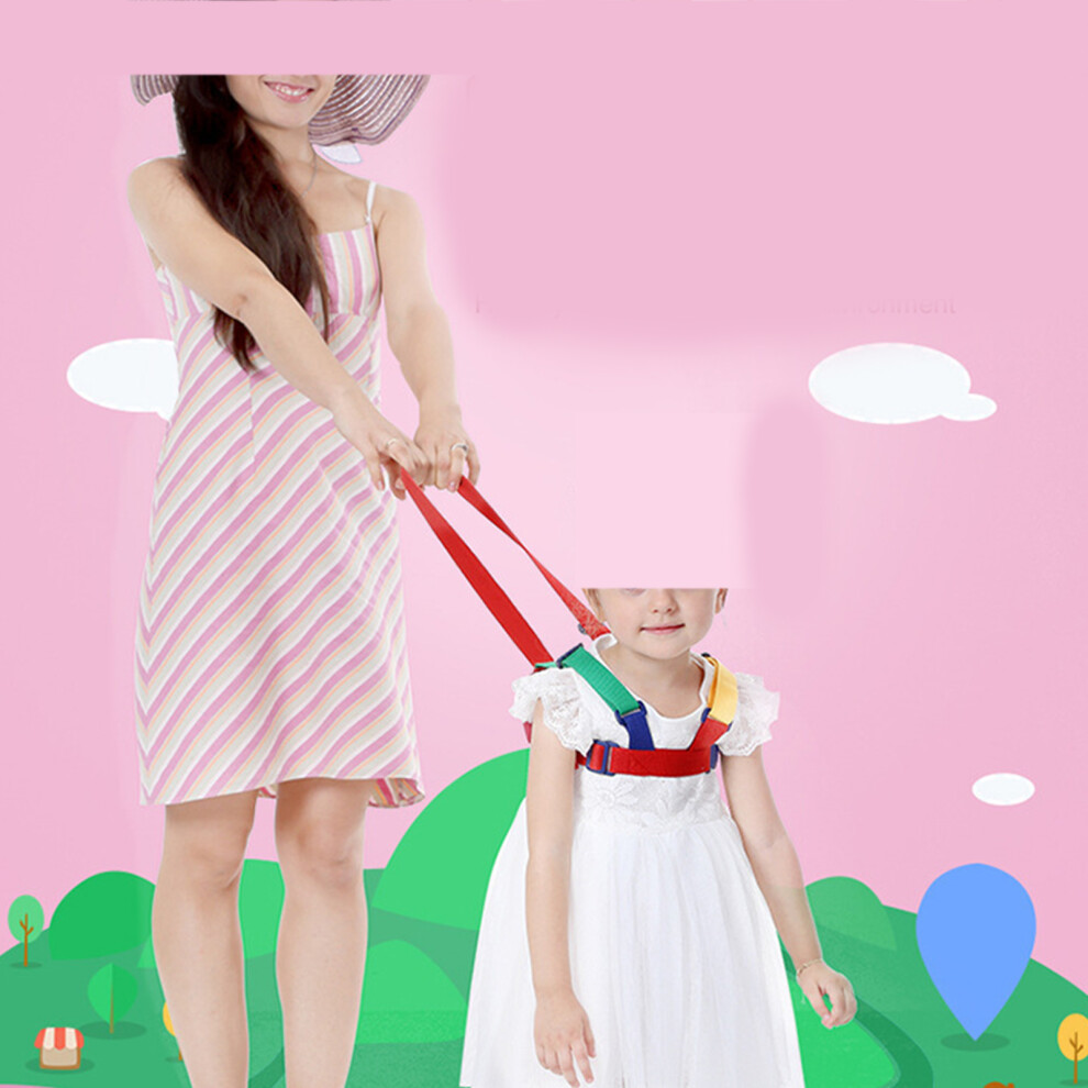 Kids Safety Walking Rope Anti Fall Anti Lost Walk Learning Belt Breathable Toddler Strap