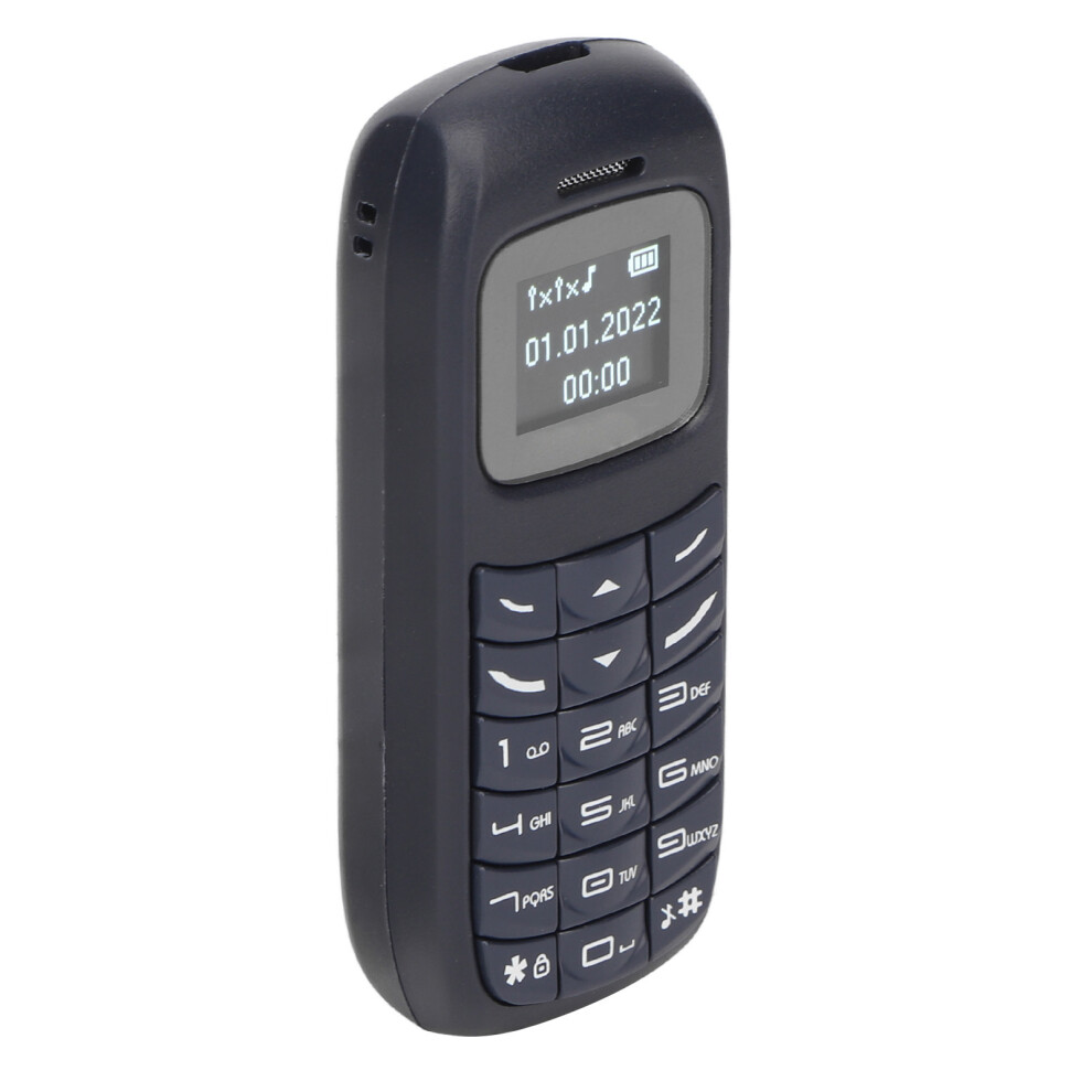 Mini Cell Phone Dual Sim Card Dual Standby Large Buttons Music Player Unlocked Mobile Phone For Elderly People Students Blue 9491319177278