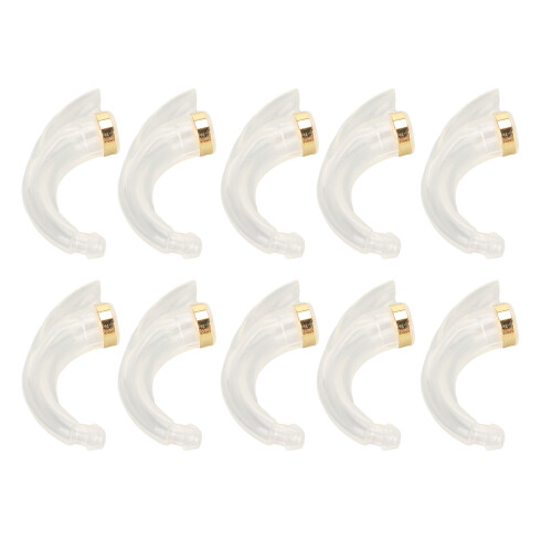 10 Stück PP Hörgerät-Ohrhaken One-Size ergonomisch 1