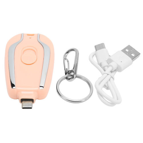 Rosa 1500mAh Mini-Notfall-Powerbank 70x40x18mm 1