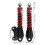 Scooter Stoßdämpfer Schwarz Rot 40x70x95x32mm 10
