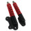 Scooter Stoßdämpfer Schwarz Rot 40x70x95x32mm 5