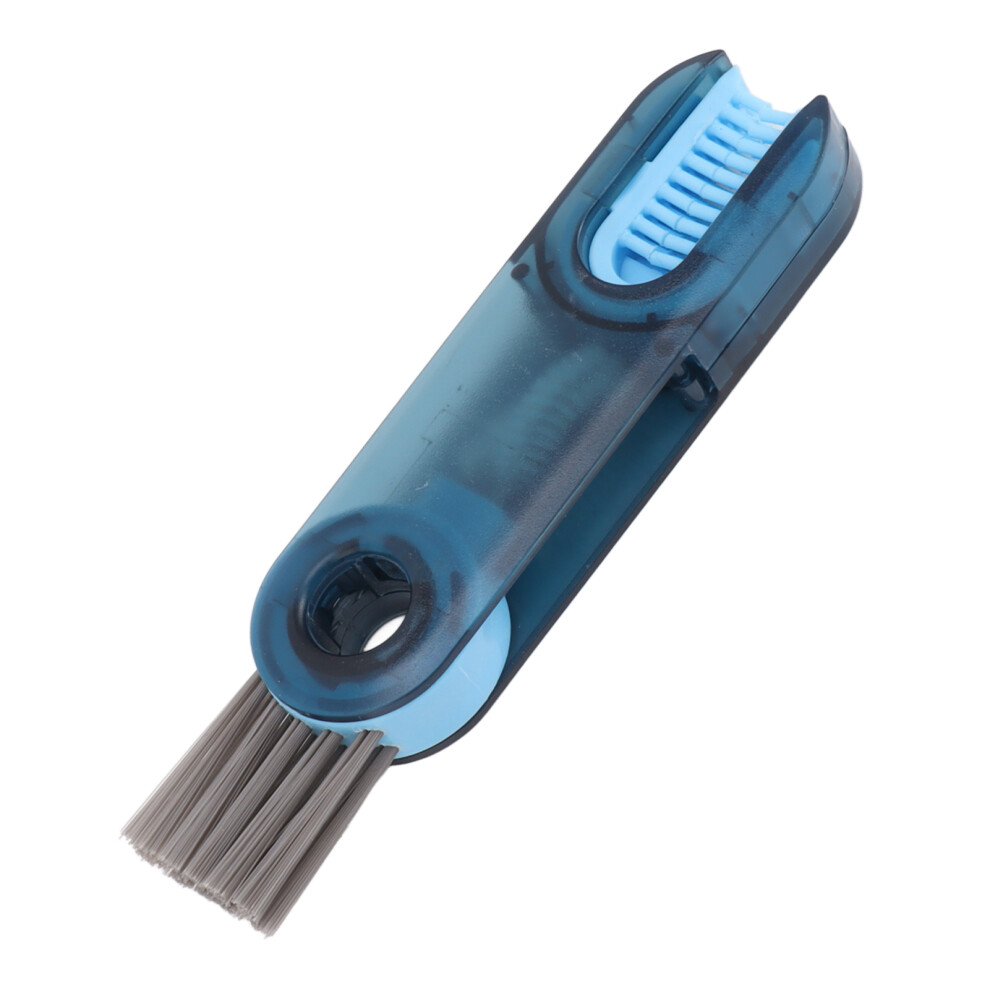 3 In 1 Bottle Cup Lid Crevice Cleaning Brush Multifunctional Crevice Cleaning Brush For Nipple Blue