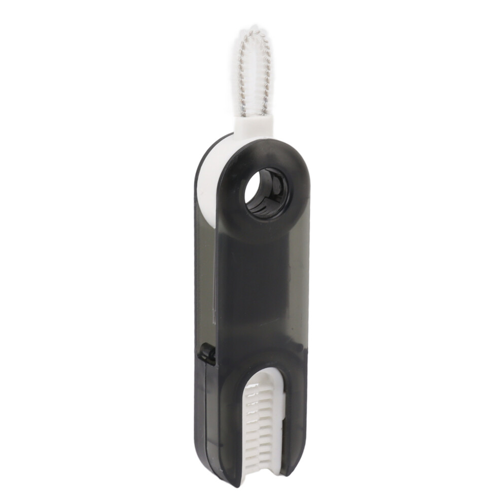 3 In 1 Bottle Cup Lid Crevice Cleaning Brush Multifunctional Crevice Cleaning Brush For Nipple Gray