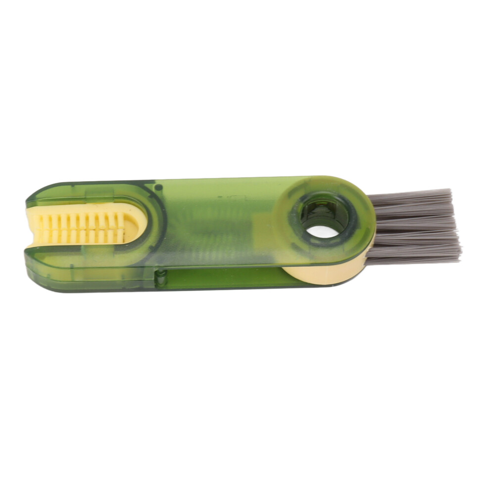 3 In 1 Bottle Cup Lid Crevice Cleaning Brush Multifunctional Crevice Cleaning Brush For Nipple Green