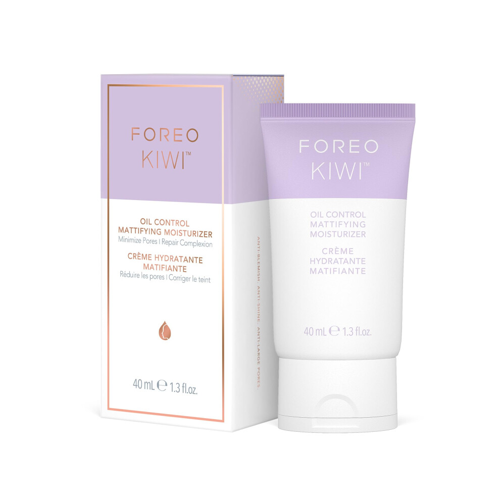 Foreo Kiwi Oil Control Mattifying Moisturizer- Aftercare For Microdermabrasion Machine & Blackhead Extractor Pore Vacuum Skincare Tools- Oily Ski