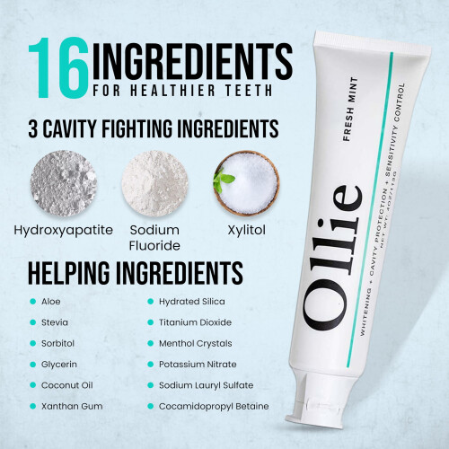 Ollie Fresh Mint Toothpaste 4oz 2