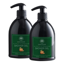 GAIA Oliva Olijfolie Douchegel - Natuurlijke Body Wash met Mandarijn, Hydraterend en Vochtinbrengend