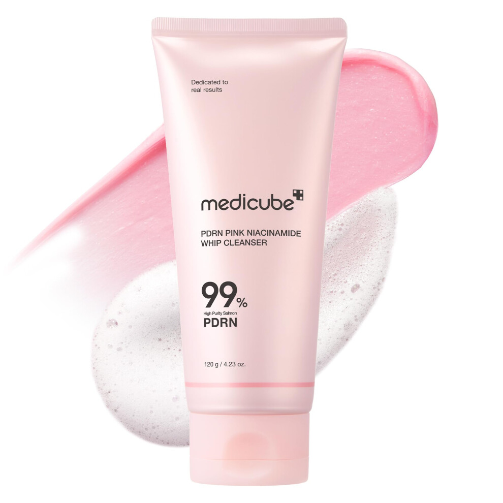 Medicube Pdrn Marshmallow Whip Cleanser | Face Wash Cleansing Foam For Pore Care & Uneven Skin Tone | Gentle Daily Deep Cleansing | Hydrating An