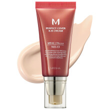 MISSHA M Perfect Cover BB Cream Nr. 13 Bright Beige fr helle Haut SPF 42 PA +++ 1,69 Fl Oz  Getnte Feuchtigkeitscreme fr das Gesicht mit LSF