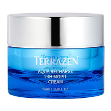 Terrazen Aqua Recharge 24H Moist Cream 1,69 fl.oz. (50ml) - Korean Face Moisturizer K Beauty Kosteuttava voide Hyaluronihappo Biotics Intense Moistur