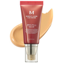 MISSHA M Perfect Cover BB Cream Nr. 29 Caramel Beige Fr mittlere Haut mit warmem Hautton LSF 42 PA+++ 1,69 Fl Oz  Getnte Feuchtigkeitscreme fr da