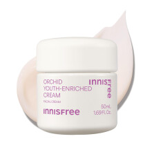 crema de crema coreana enriquecida de orqudea de Innisfree para una piel preparada e hidratada