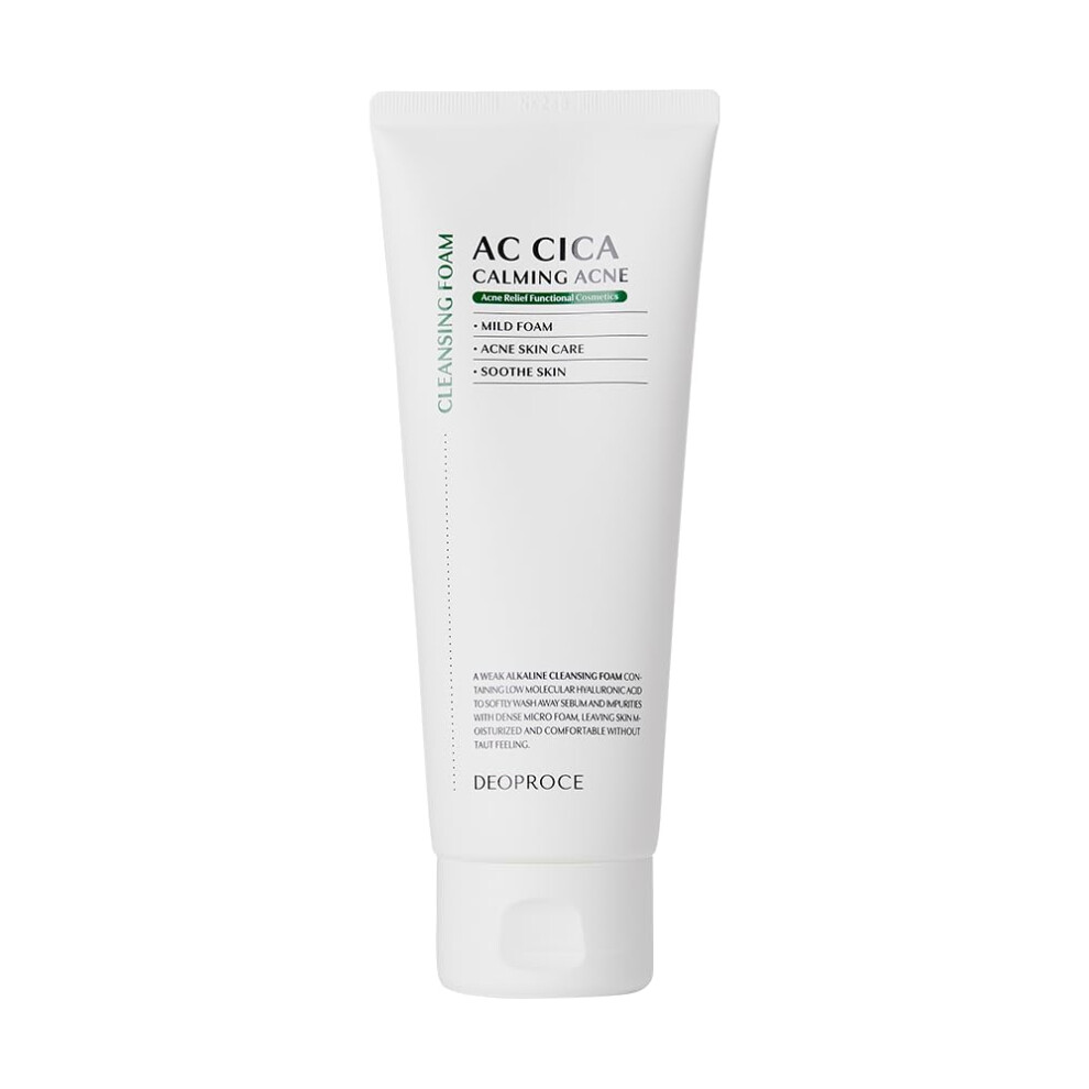 Deoproce Ac Cica Calming Acne Cleansing Foam 150 Ml Korean Skincare Centella Asiatica Extract Vitamin Tree Fruit White Rice Flower Extract