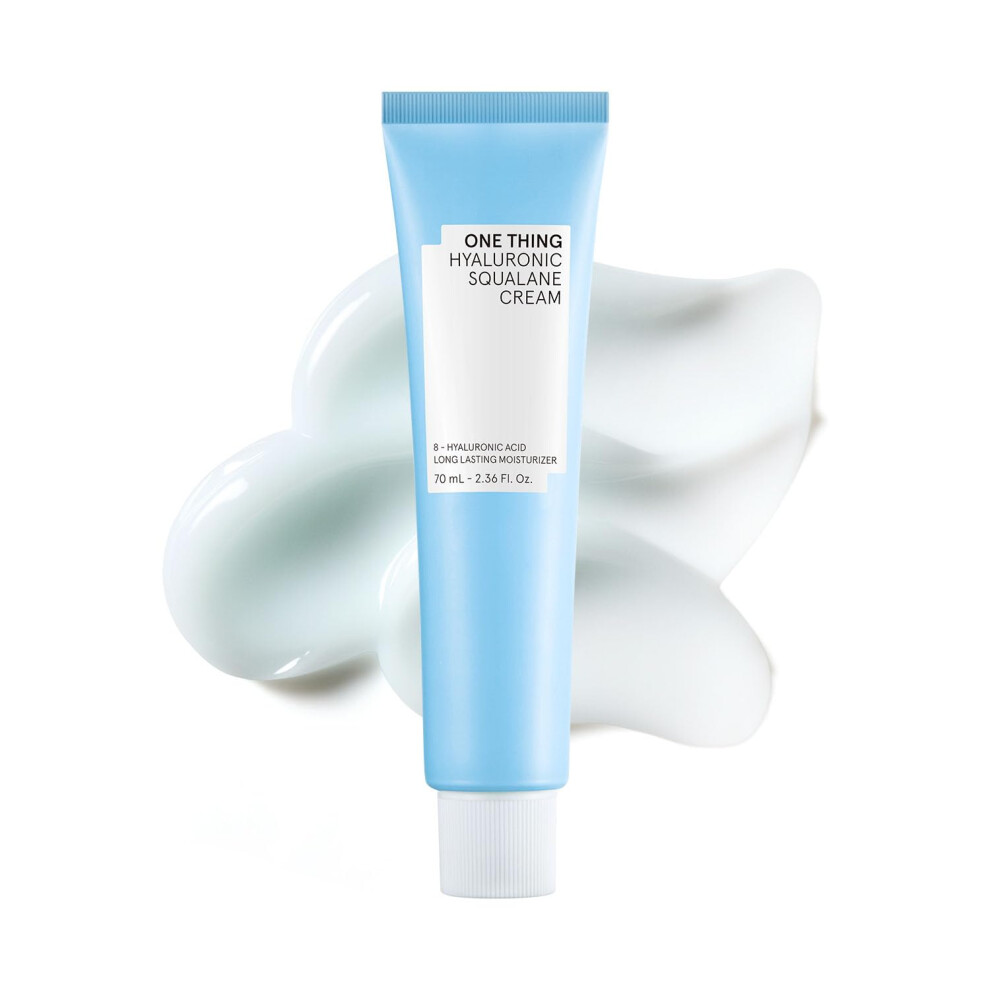 Une Chose Cream One Thing Hyaluronic Squalane (2.36 Fl.oz / 70Ml) Korean Skincare Hyaluronic Acid Moisturizing Oil-Moisture Balance Moisture