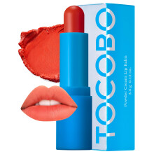 TOCOBO Powder Cream Lip Balm - Vegan Korean Soft Matte Lipstick Balm for Velvet Finish - Moisturizing & Blurring Effect - Lightweight Powdery Tex