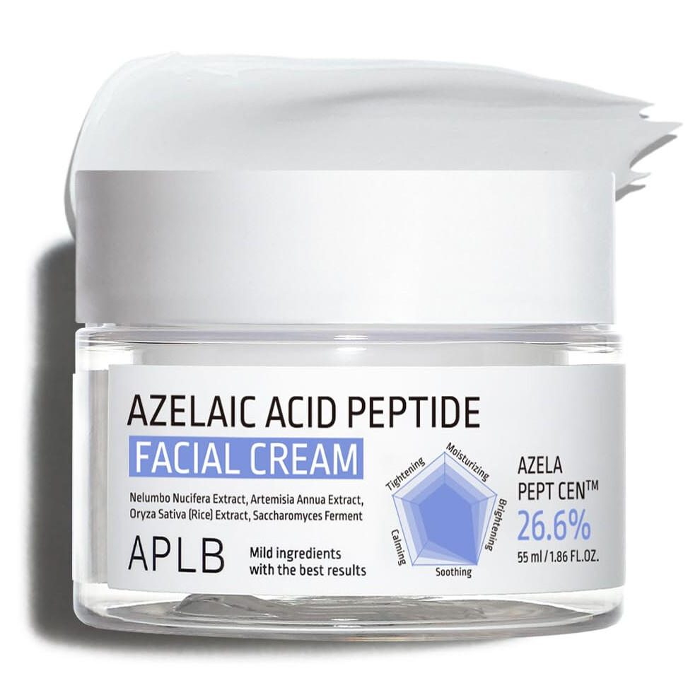 Apb Aplb Azelaic Acid Peptide Facial | Azela Pept Cen 26.6% 1.86 Fl.oz/Korean Skincare Acne Care Pore Care Improve Skin Elasticity Sensitiv Cream