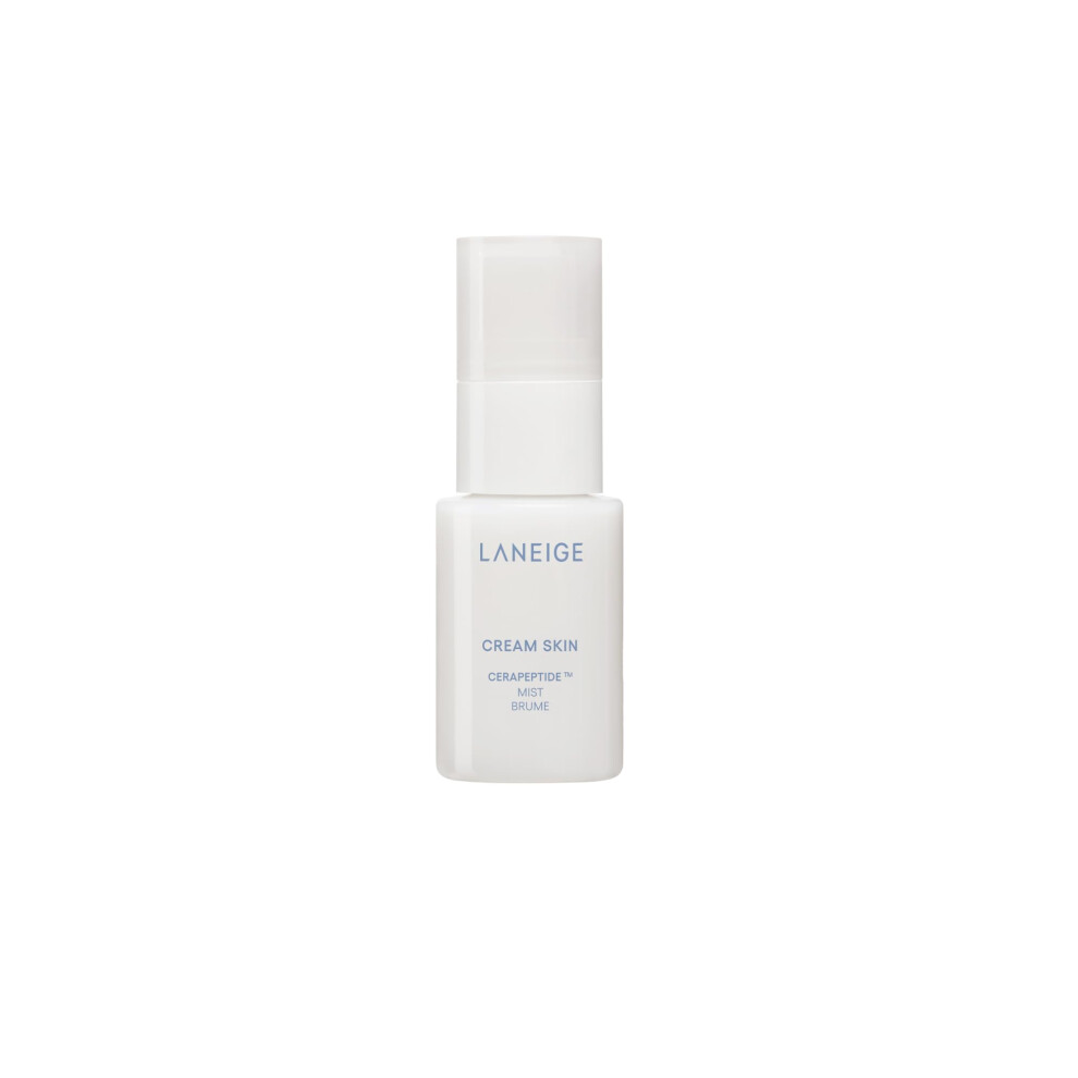 Laneige Cream Skin Refillable Toner & Moisturizer Mini Mist Spray With Ceramides And Peptides: Korean Milky Toner Amino Acid Nourish Hydrate