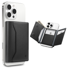 Spigen Valentinus S (MagFit) Magnetischer Brieftaschen-Kartenhalter fr 7 Karten, Bargeld, dreifach gefalteter Brieftaschenstnder, entworfen fr Mag