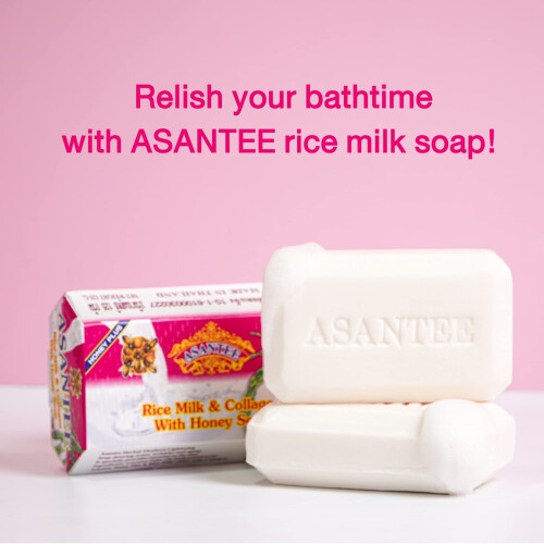 Asantee ASANTEE Leite de Arroz com Colgeno e Mel Sabonete Corporal 125 g. (Pacote de 3) 2