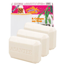 ASANTEE Leite de Arroz com Colgeno e Mel Sabonete Corporal 125 g. (Pacote de 3)