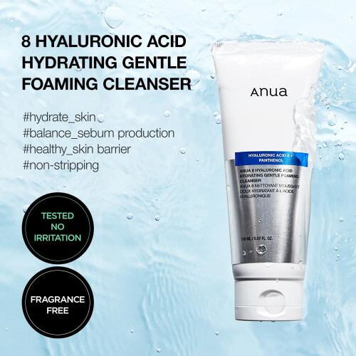 ANUA 8 Hyaluronsäure Hydratierender Sanfter Schaumreiniger 2