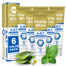 Pearlie White Active Remineralization Fluoruro Dentifricio libero | 3,8 once/110 gm | Remineralizzare il dentifricio per riparazione dello smalto dei