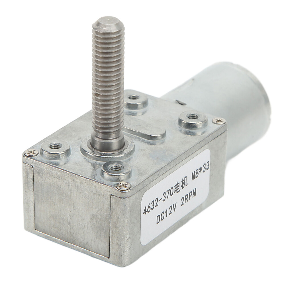 Dc12v Speed Reduction Motor 4632Â370 High Accuracy Worm Gear Motor M8x33mm 2Rpm 9371319229972