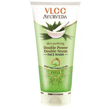 VLCC Skin Purifying Double Power Double Neem Facewash- 100 ml (frpackning med 2)