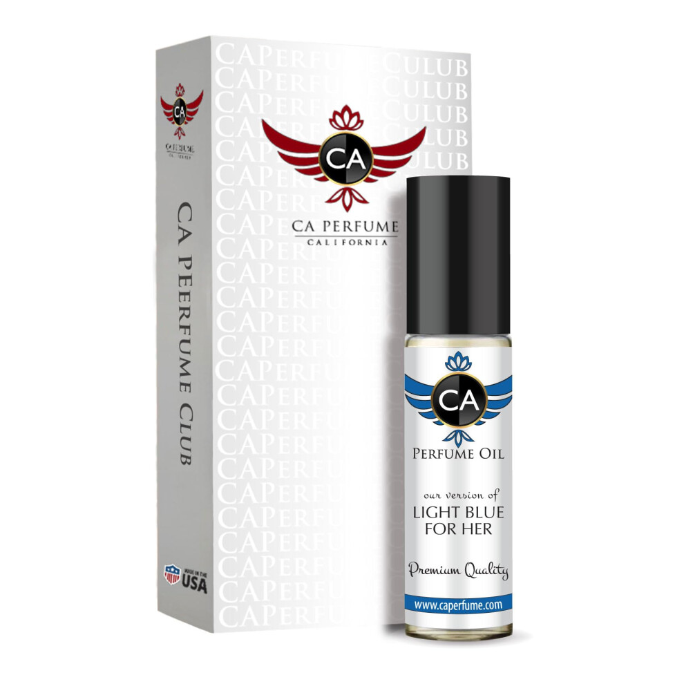 Ca Perfume Impression Of Light Blue For Her For Women Body Oil Roll-On 0.3 Fl Oz/10Ml