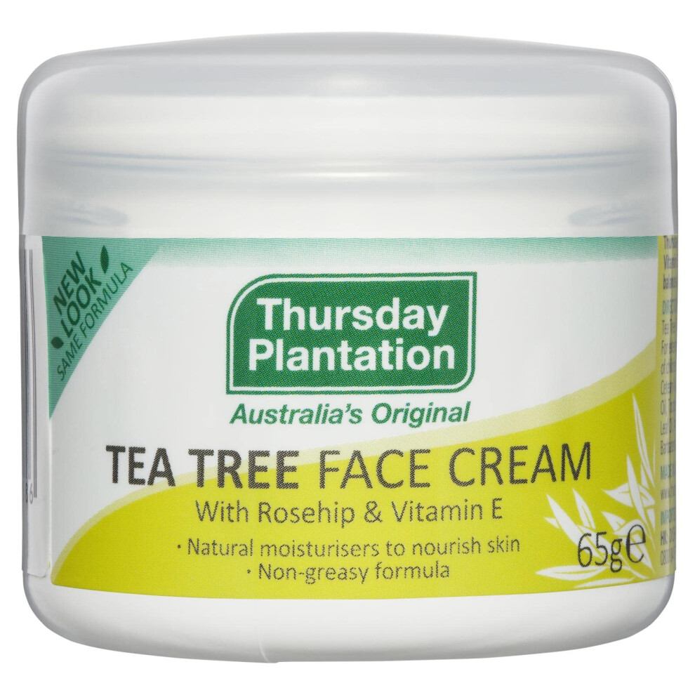 Thursday Plantation Tea Tree Face Cream With Rosehip And Vitamin E - 65 G