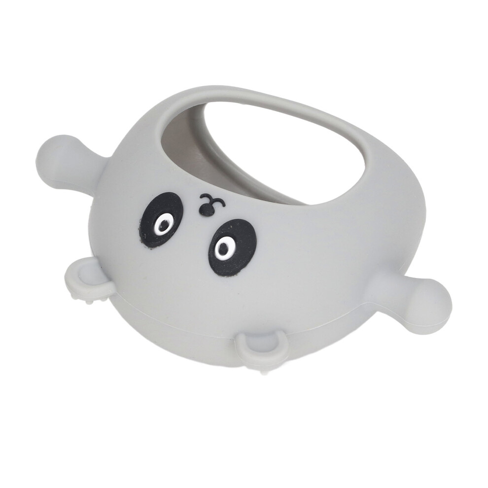 Baby Hand Teether Toy Soft Silicone Cleanable Prevent Dropping Wearable Wrist Teething Chew Toy Grey